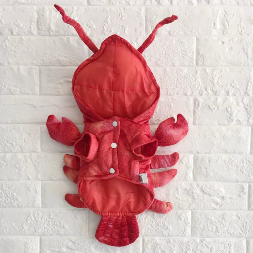 Winter Dog Clothes Halloween Lobster Costume Cat Cosplay Christmas Suit Dog Fancy Dress Pet Outfit Funny Clothing French Bulldog