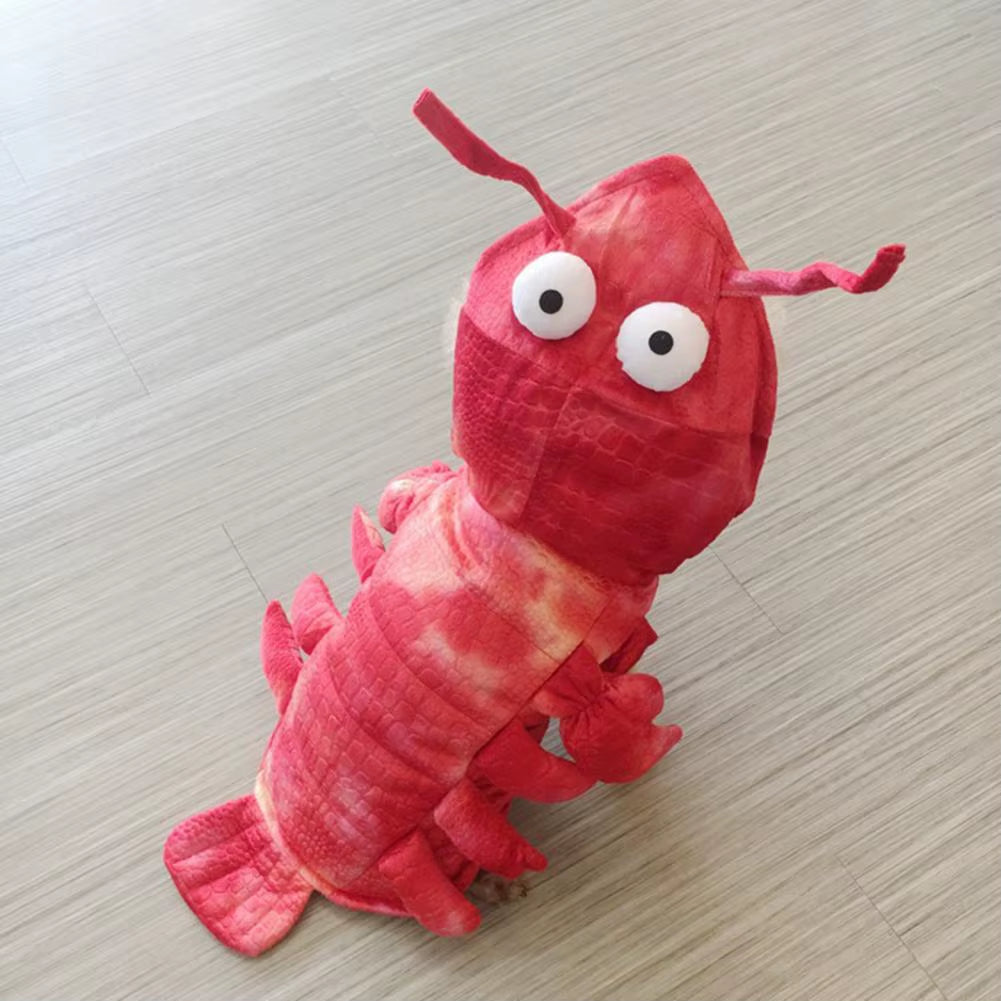 Winter Dog Clothes Halloween Lobster Costume Cat Cosplay Christmas Suit Dog Fancy Dress Pet Outfit Funny Clothing French Bulldog