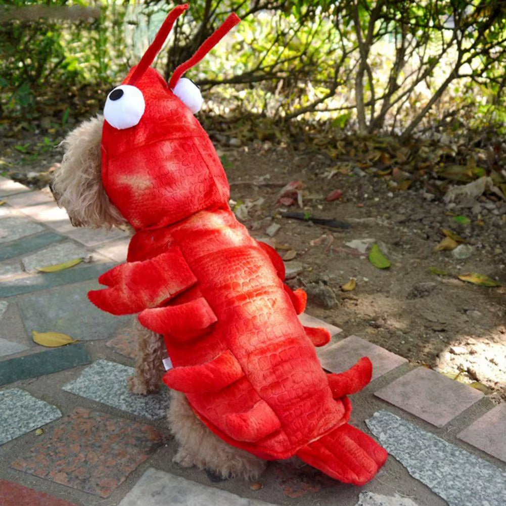 Winter Dog Clothes Halloween Lobster Costume Cat Cosplay Christmas Suit Dog Fancy Dress Pet Outfit Funny Clothing French Bulldog